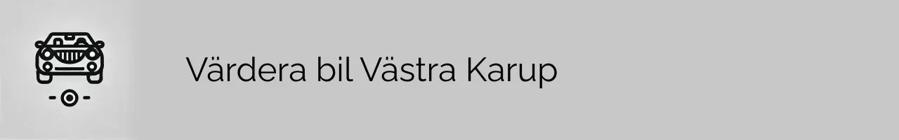 Värdera bil Västra Karup